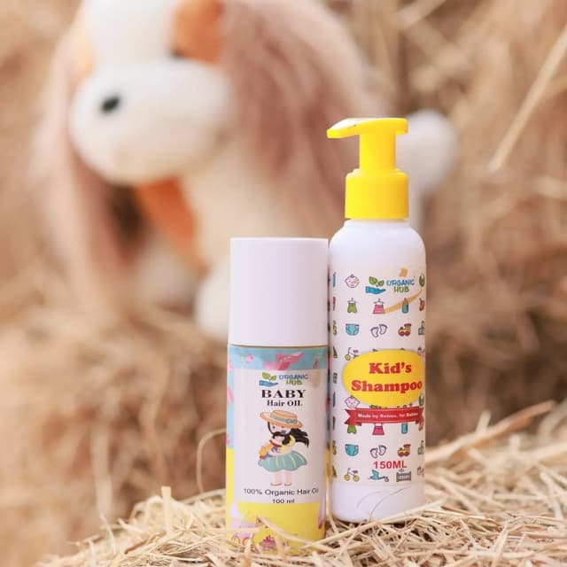 Baby hair oil and Shampoo Combo