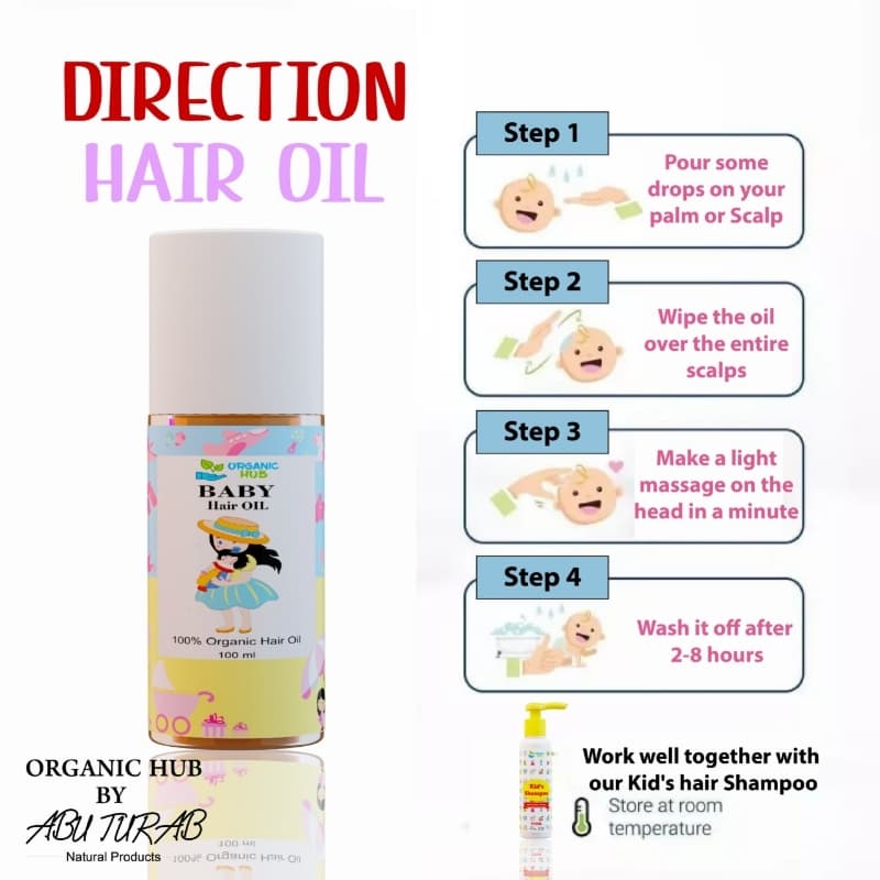 Baby hair oil and Shampoo Combo