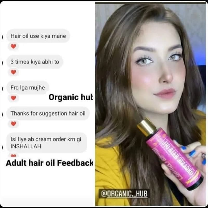 Organic hair oil