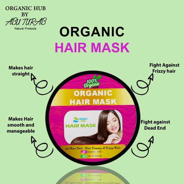 Organic hair mask