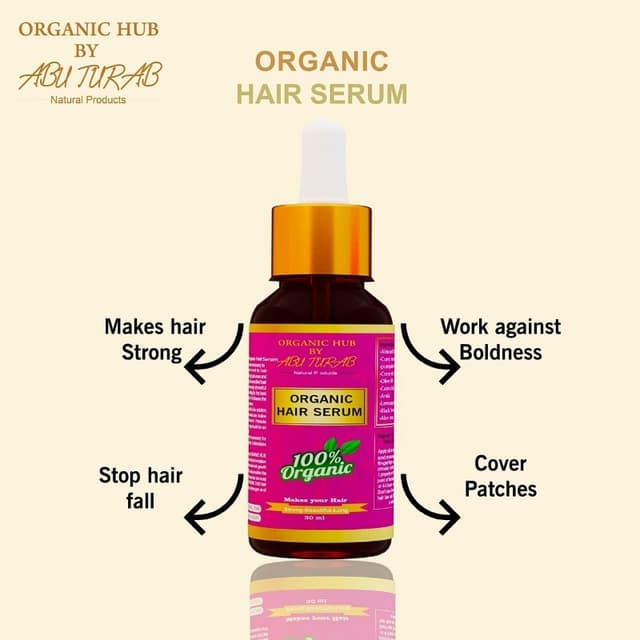Organic hair serum